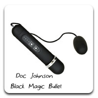 Doc Johnson Black Magic Bullet: Sometimes, you don't need to spend a lot. When it comes to handpack-style battery-powered bullets, the Black Magic is stronger - and has a deeper, more penetrating vibration - than most. For awhile this was my main bullet-style vibe, and remains my backup.