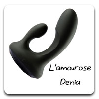 The L'amourose Denia is very similar to the Rosa, but has a clitoral arm added. Denia doesn't warm up like the Rosa Rouge, but the sheer power is still there....in the internal arm. The external arm's power is also pretty damn decent, making it a fabulous dual-stim vibrator if it fits your vulva. Review coming soon! 