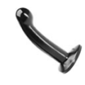First Dildo Recommendation #12 - Tantus Sport - Imagine the stick shift for a sports car - uniform shaft with a ball on top. Now take the top inch and angle it slightly about 15 degrees and put the ball ever so slightly off-center on the shaft. That's the Sport. Teardrop-shaped harness-compatible base. 