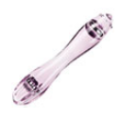First Dildo Recommendation #7 - Dr Berman Marilyn Pelvic Floor Exerciser - Marilyn is made of a non-porous resin, so it is clear with a light purple tint. It's an affordable alternative to glass. It has weighted balls inside the resin at each end but those can be ignored and this just used as a regular dildo. 
