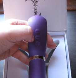 Fun Toys G-Vibe - Control buttons are easily accessed when holding it with the looped handle