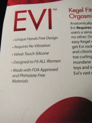 Aneros Evi Advertising Copy ~ Really? ALL women?