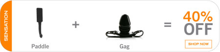 Black Friday sale at Tantus - Buy a paddle plus a gag, get 40% off both