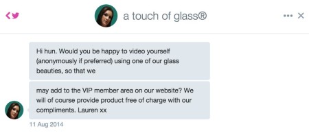 TouchofGlasssolicitation