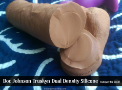 Doc Johnson Truskyn Dual-Density Silicone - Cut to show pure silicone