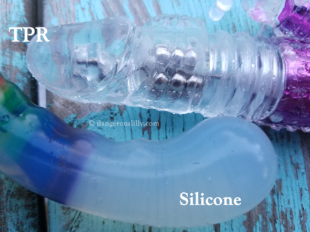 Most clear silicone sex toys will never be any less cloudy than this, which is considerably less water-clear than translucent TPR