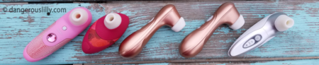 Womanizer vs Satisfyer - a line up of the 3 Womanizer models and the Satisfyer Pro 2